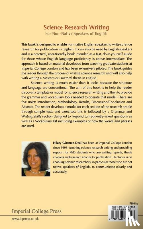 Glasman-deal, Hilary (Imperial College London - Science Research Writing For Non-native Speakers Of English