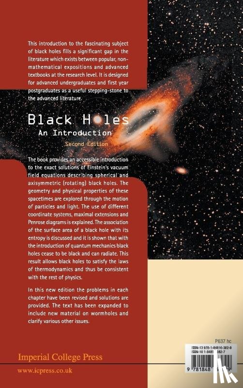 Raine, Derek J (Univ Of Leicester, Thomas, Edwin (Univ Of Leicester - Black Holes: An Introduction (2nd Edition)