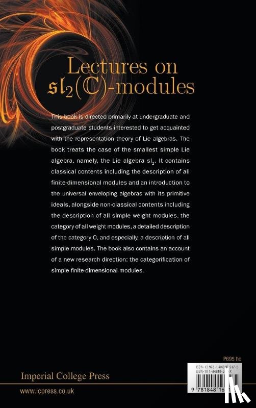 Mazorchuk, Volodymyr (Uppsala University - LECTURES ON SL_2(C)-MODULES