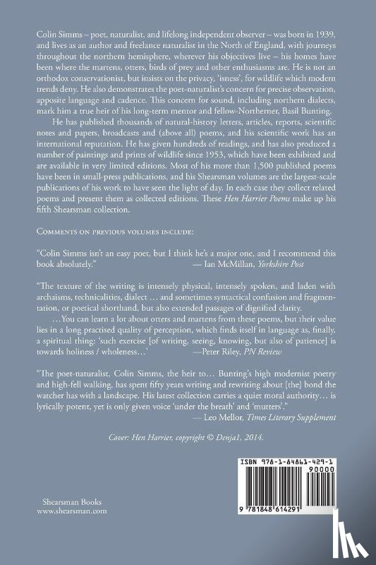 Simms, Colin - Hen Harrier Poems