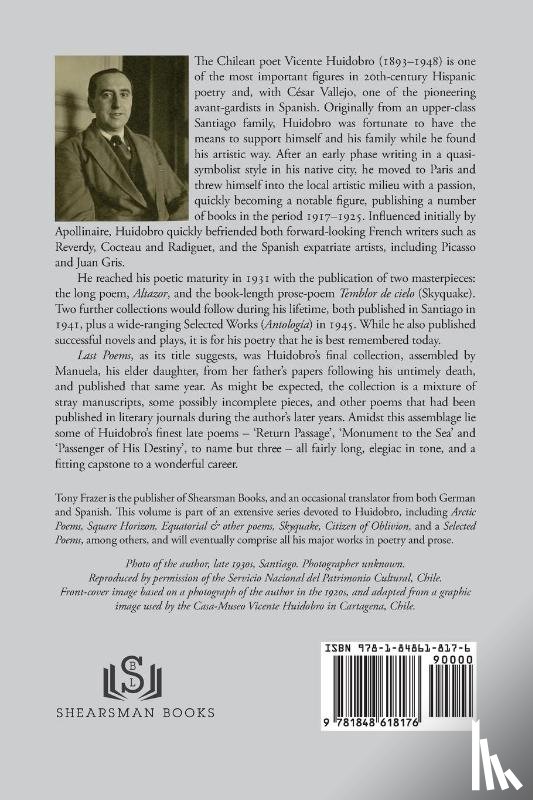 Huidobro, Vicente, Frazer, Tony - Last Poems