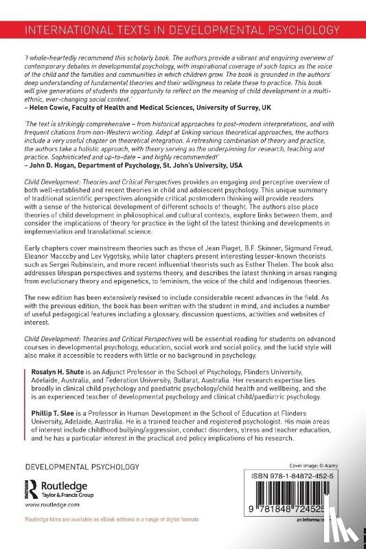 Shute, Rosalyn H. (Flinders University, Slee, Phillip T. (Flinders University - Child Development