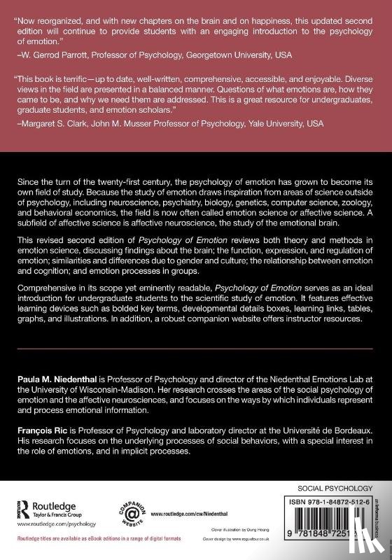 Niedenthal, Paula M. (University of Wisconsin, Ric, Francois (Universite de Bordeaux - Psychology of Emotion