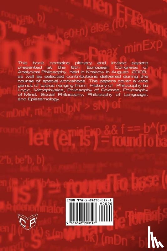  - The Analytical Way. Proceedings of the 6th European Congress of Analytic Philosophy