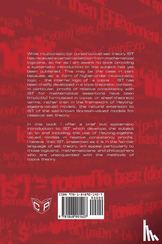 Bell, John L (Professor of Philosophy University of Western Ontario) - Intuitionistic Set Theory