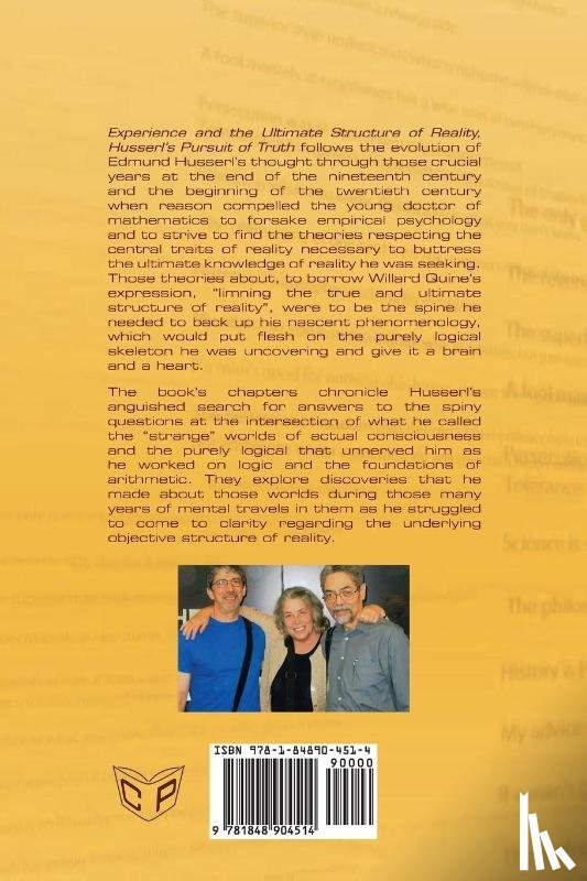 Hill, Claire Ortiz - Experience and the Ultimate Structure of Reality on Husserl's Pursuit of Truth