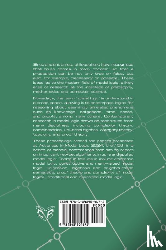  - Advances in Modal Logic 15