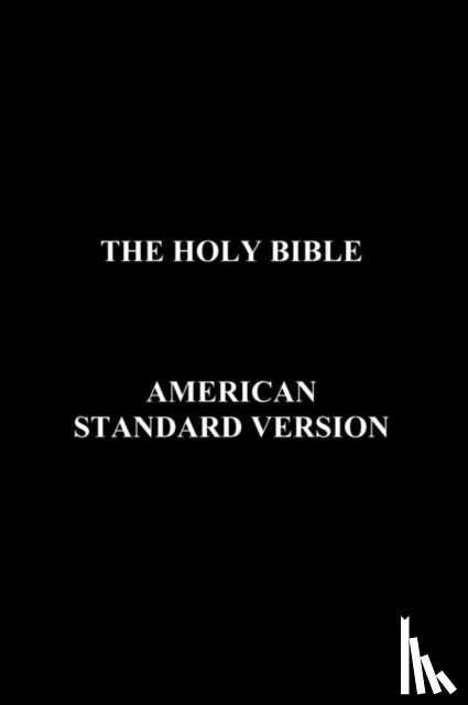 Anon. - The Holy Bible American Standard Version