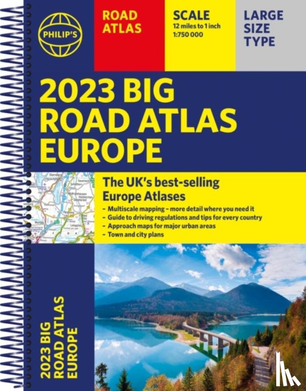 Philip's Maps - 2023 Philip's Big Road Atlas Europe