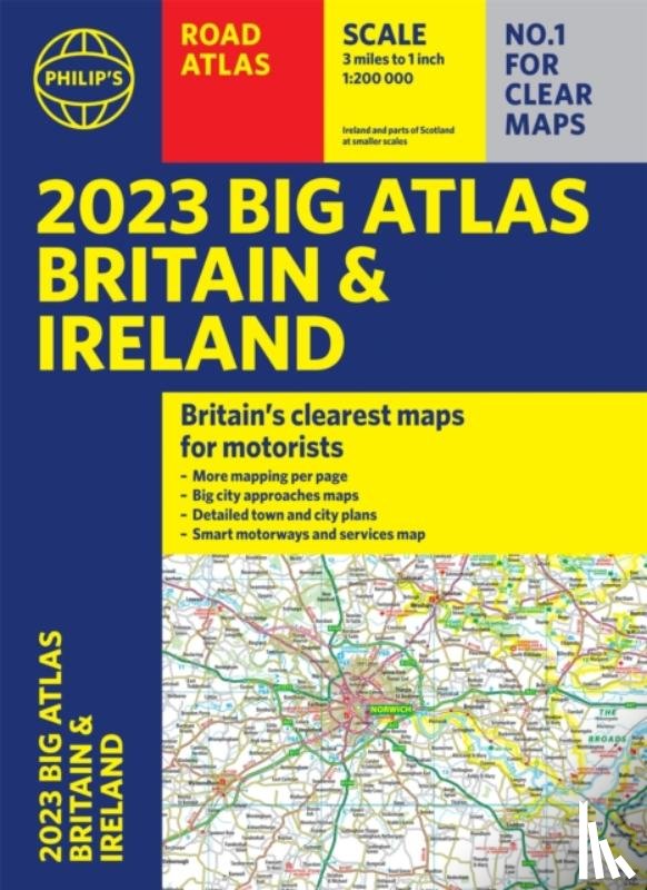 Philip's Maps - 2023 Philip's Big Road Atlas Britain and Ireland