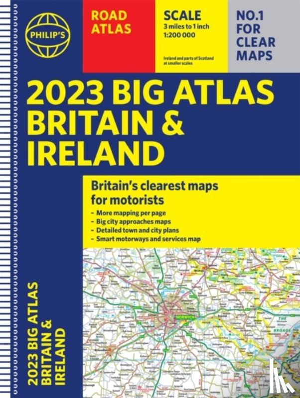 Philip's Maps - 2023 Philip's Big Road Atlas Britain and Ireland
