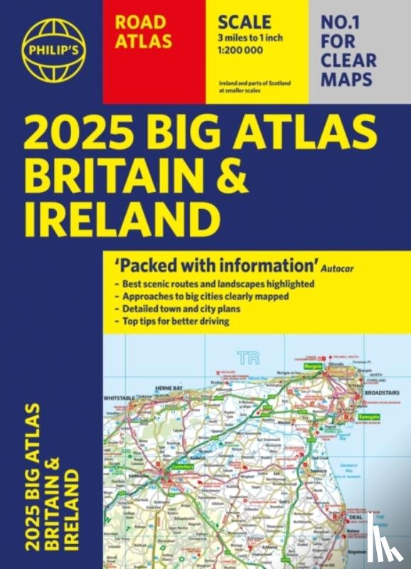Philip's Maps - 2025 Philip's Big Road Atlas of Britain & Ireland