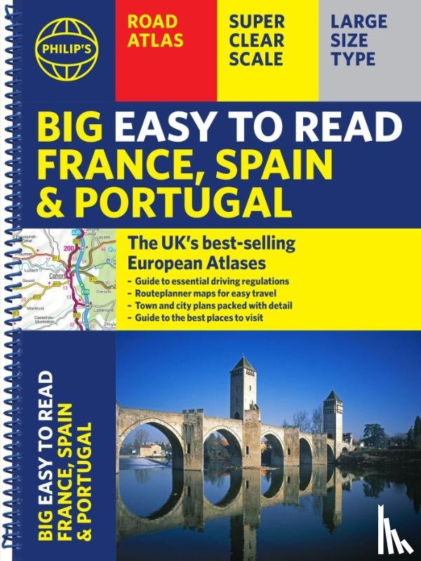 Philip's Maps - Philip's Big Easy to Read France, Spain & Portugal Road Atlas