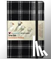  - Waverley S.T. (M): Black & White Pocket Genuine Tartan Cloth Commonplace Notebook