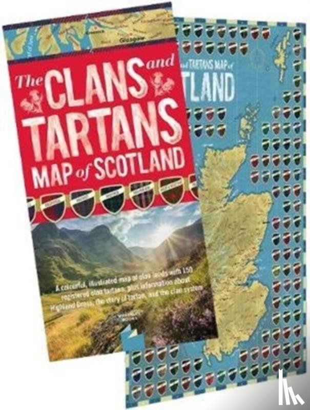 Waverley Books, Waverley Books - The Clans and Tartans Map of Scotland