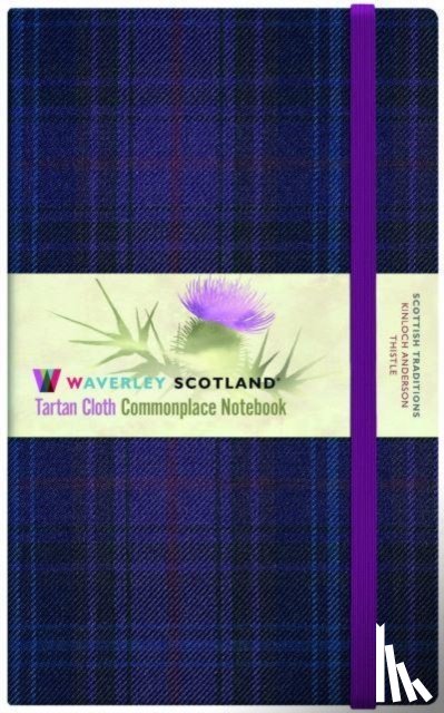Small, Liz - WAVERLEY THISTLE TARTAN CLOTH HARDBACK LARGE COMMONPLACE NOTEBOOK/JOURNAL