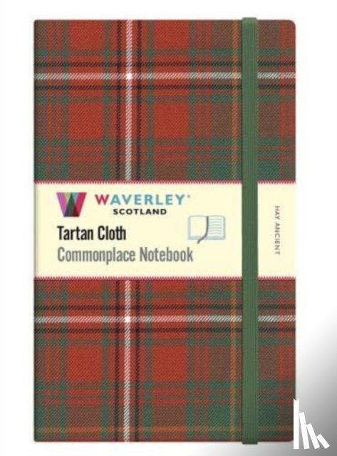 Scotland, Waverley - Waverley Tartan Commonplace Hay Ancient Large (21 X 13CM) Notebook