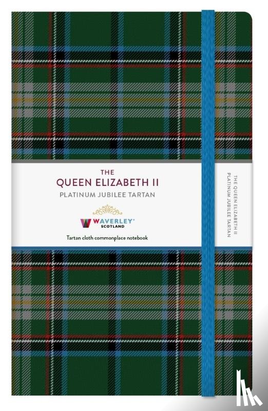  - The Queen Elizabeth II Platinum Jubilee Tartan Cloth Large Notebook