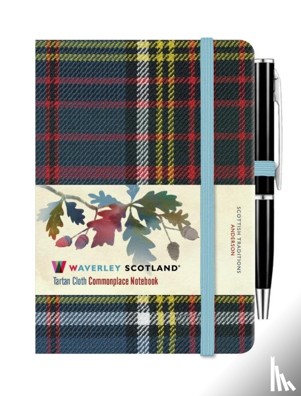 Scotland, Waverley - Waverley Anderson Tartan cloth mini notebook with pen