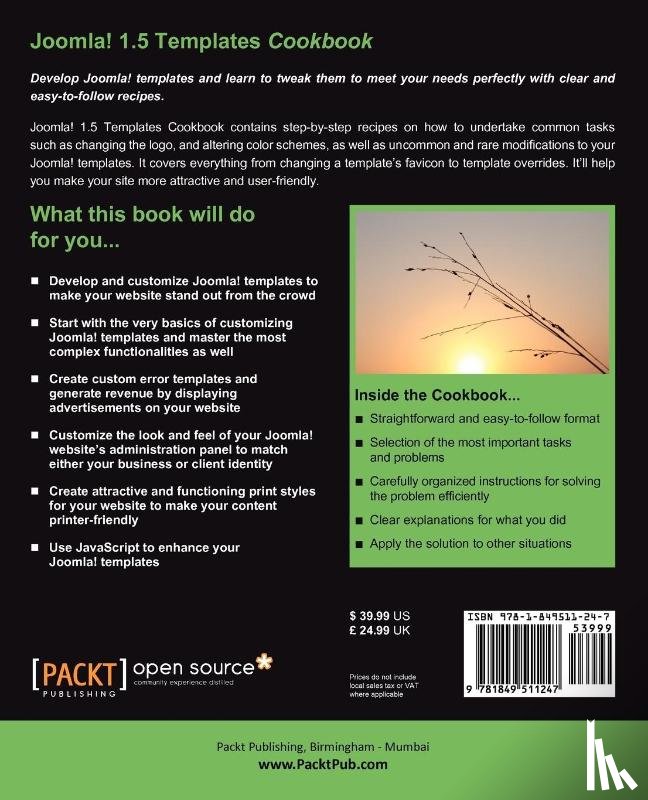 Carter, Richard - Joomla! 1.5 Templates Cookbook