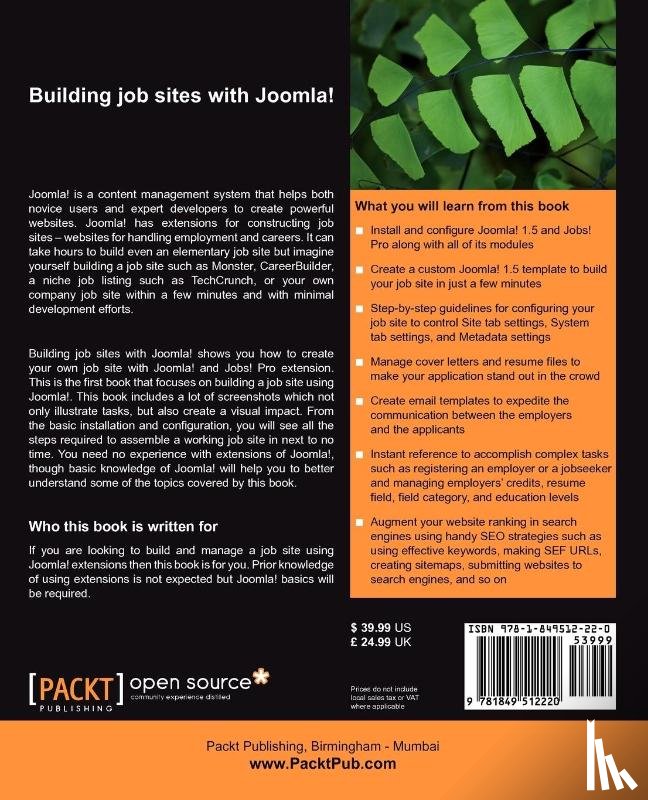 Dhar, Santonu Kumar - Building job sites with Joomla!