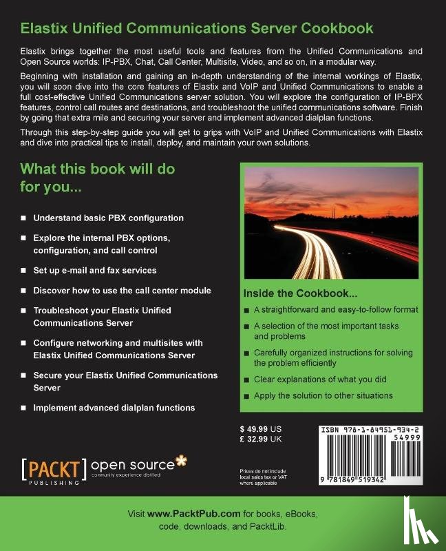 Puente, Gerardo Barajas - Elastix Unified Communications Server Cookbook