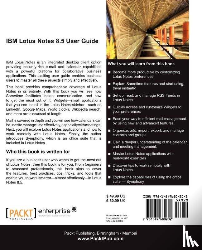 Hooper, Karen - IBM Lotus Notes 8.5 User Guide