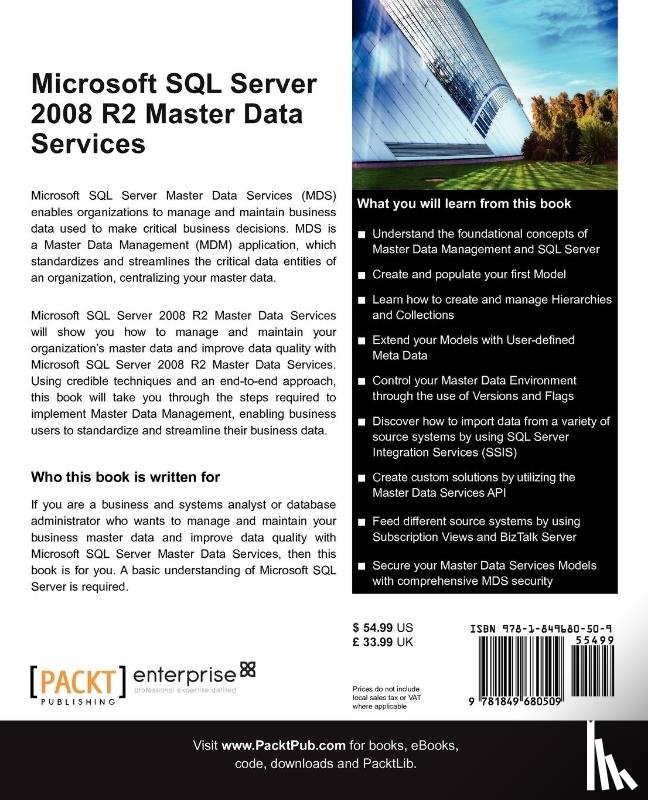 Kashel, Jeremy, Kent, Tim, Bullerwell, Martyn - Microsoft SQL Server 2008 R2 Master Data Services