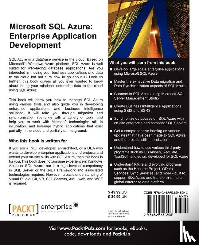 Krishnaswamy, Jayaram - Microsoft SQL Azure Enterprise Application Development