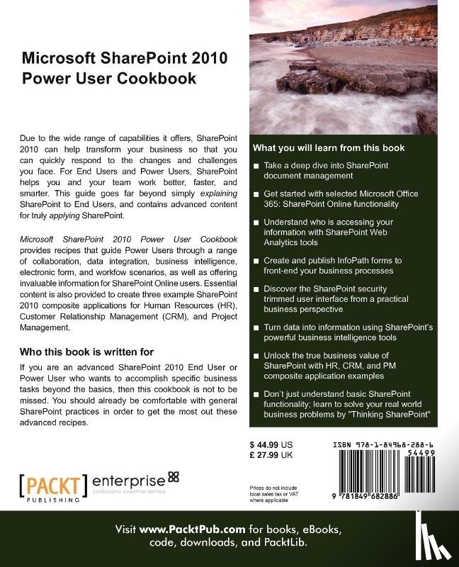Colquhoun, Adrian - Microsoft SharePoint 2010 Power User Cookbook: SharePoint Applied