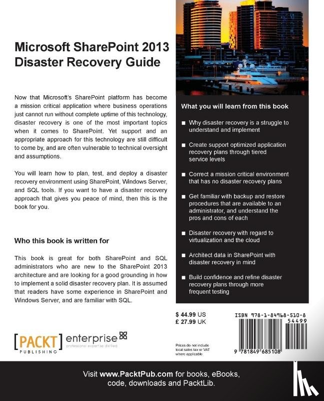 Ward, Peter, Abreu, Peter, Andrushkiw, Pavlo, Esposito, Pat - Microsoft SharePoint 2013 Disaster Recovery Guide
