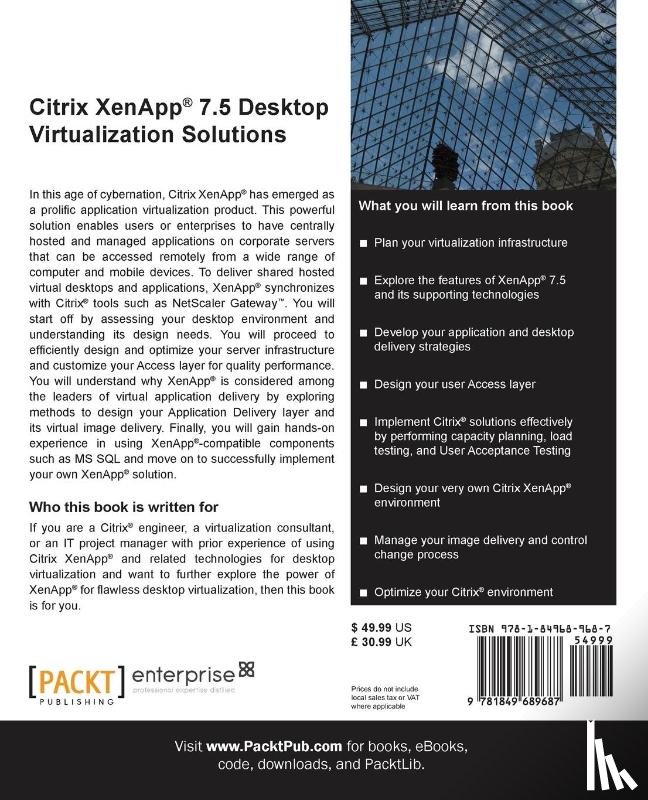 Paul, Andy - Citrix XenApp (R) 7.5 Desktop Virtualization Solutions