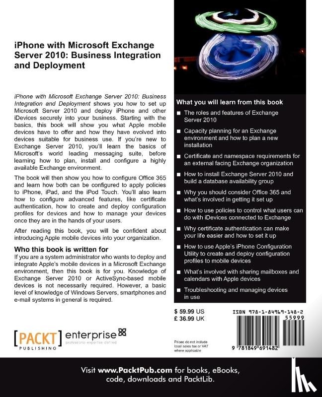 Goodman, Steve - iPhone with Microsoft Exchange Server 2010: Business Integration and Deployment