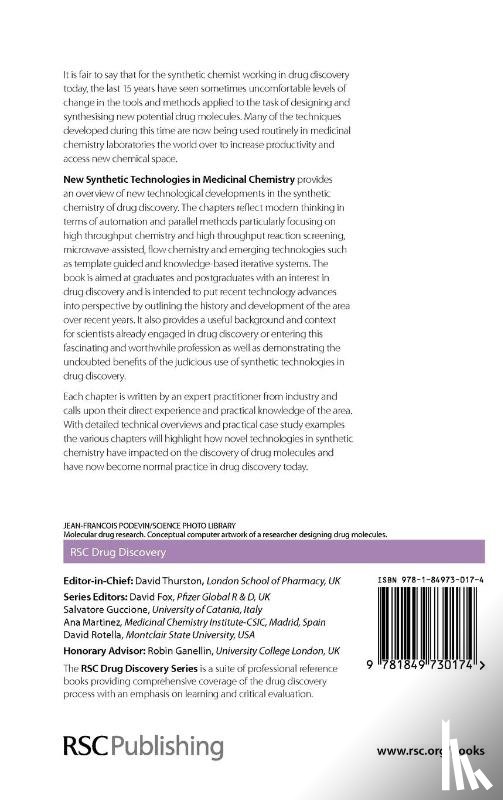  - New Synthetic Technologies in Medicinal Chemistry