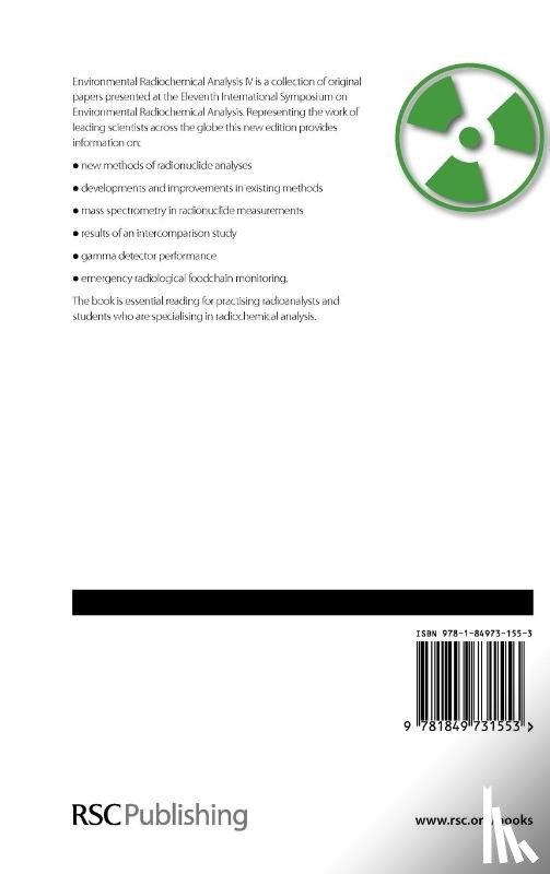  - Environmental Radiochemical Analysis IV