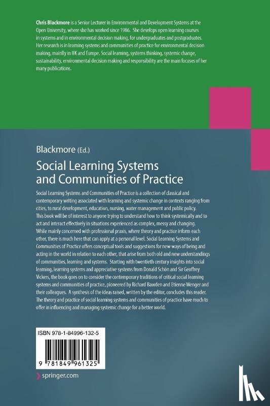  - Social Learning Systems and Communities of Practice