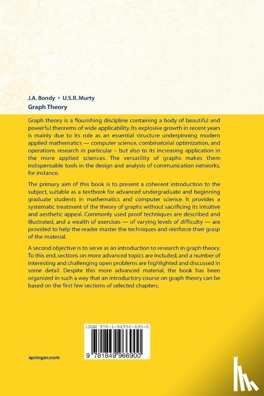Murty, U. S. R., Bondy, Adrian - Graph Theory
