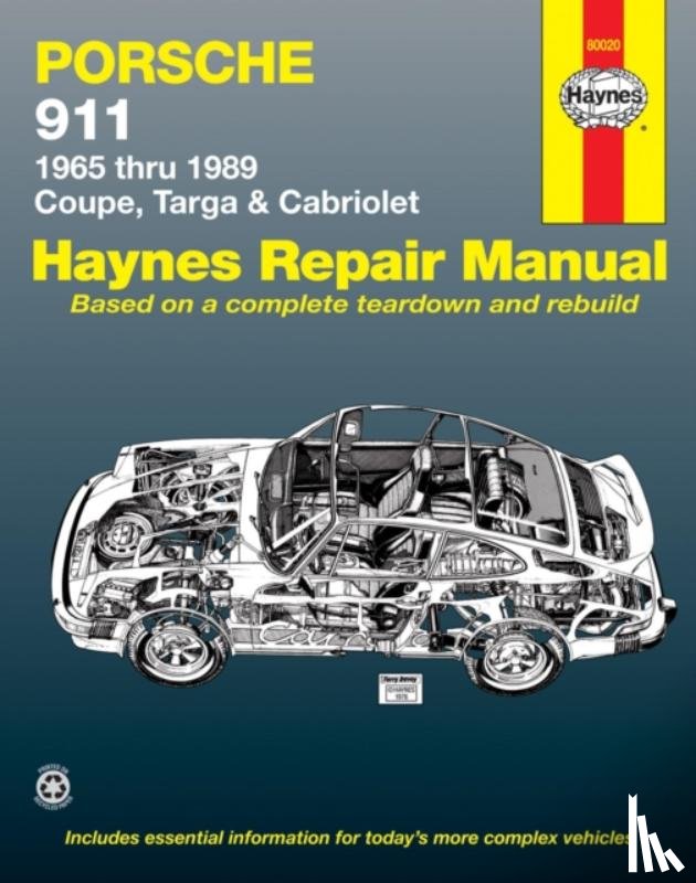 Haynes Publishing - Porsche 911 (1965-1989) for Coupe, Targa & Cabriolet Haynes Repair Manual (USA)