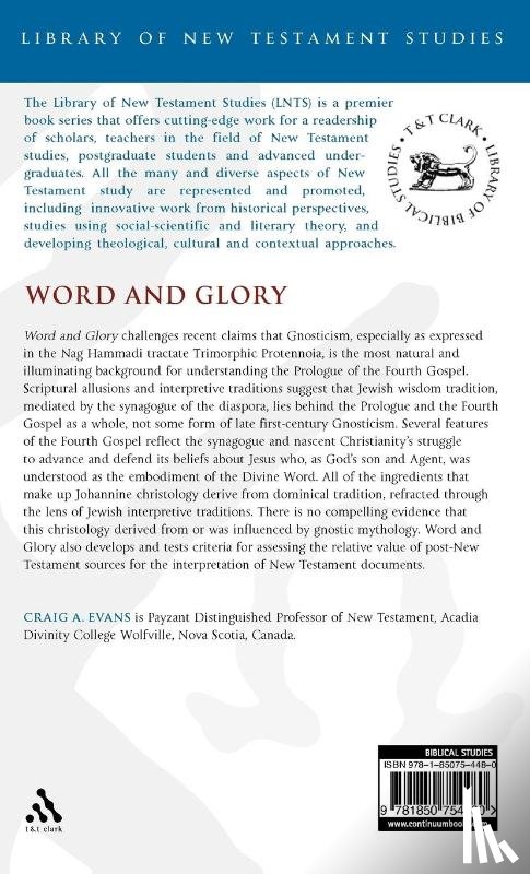 Evans, Dr. Craig A. (Houston Baptist University - Word and Glory