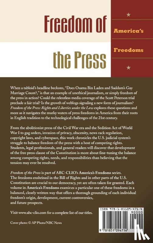 Cornwell, Nancy C. - Freedom of the Press