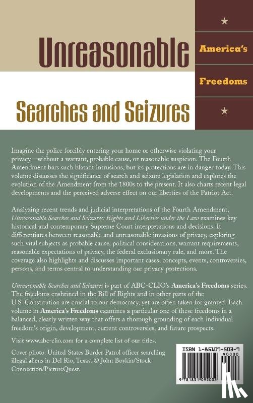 Stephens, Otis H., Glenn, Richard A. - Unreasonable Searches and Seizures