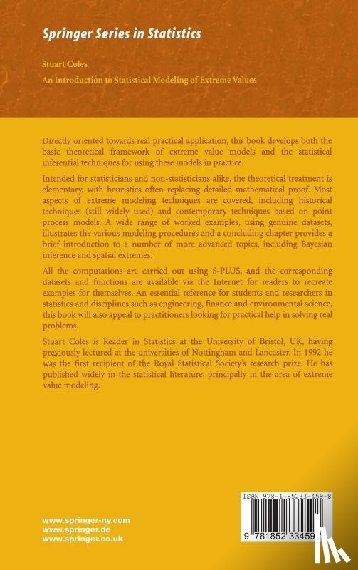 Coles, Stuart - An Introduction to Statistical Modeling of Extreme Values