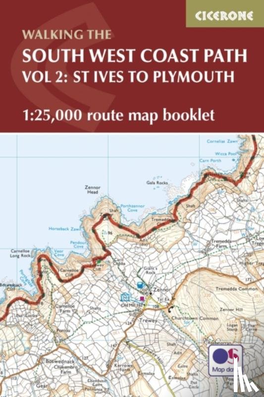 Dillon, Paddy - South West Coast Path Map Booklet - Vol 2: St Ives to Plymouth