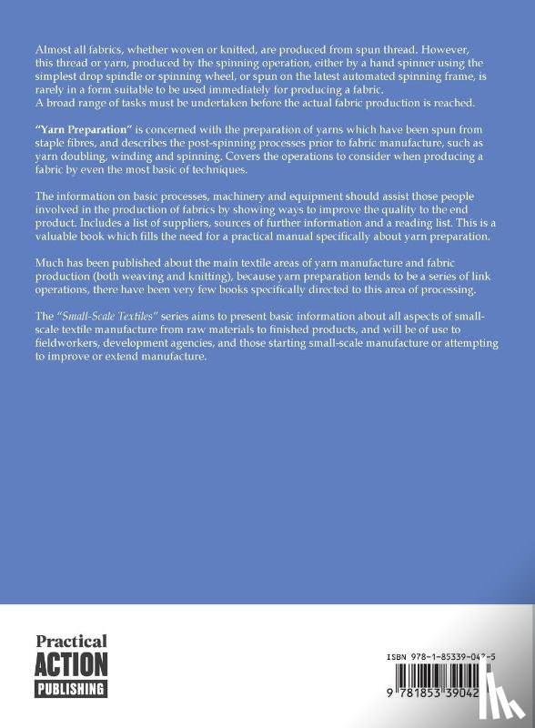 Iredale, John A - Yarn Preparation