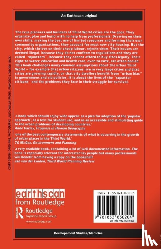 Hardoy, Jorge E., Satterthwaite, David - Squatter Citizen