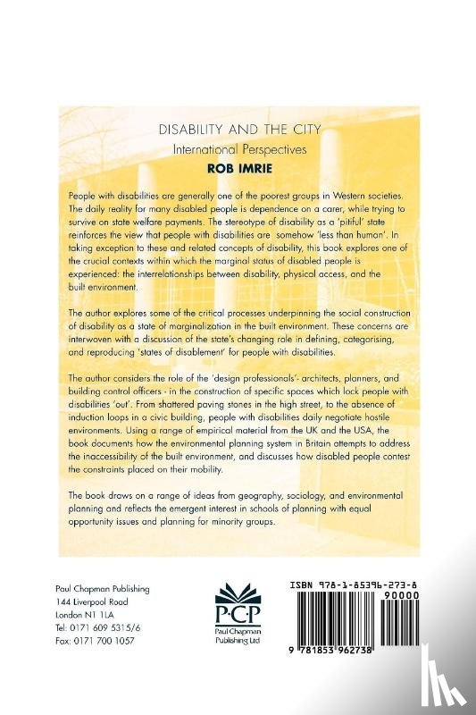 Imrie, Rob F - Disability and the City