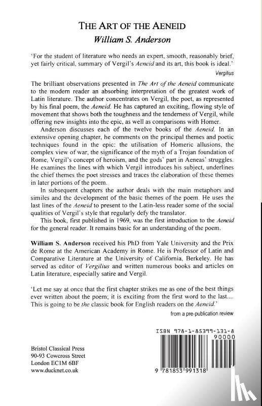 Anderson, William S. - The Art of the "Aeneid"