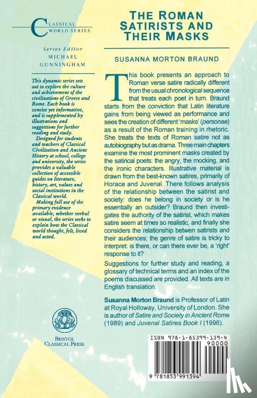 Braund, Professor Susanna (University of British Columbia - The Roman Satirists and Their Masks