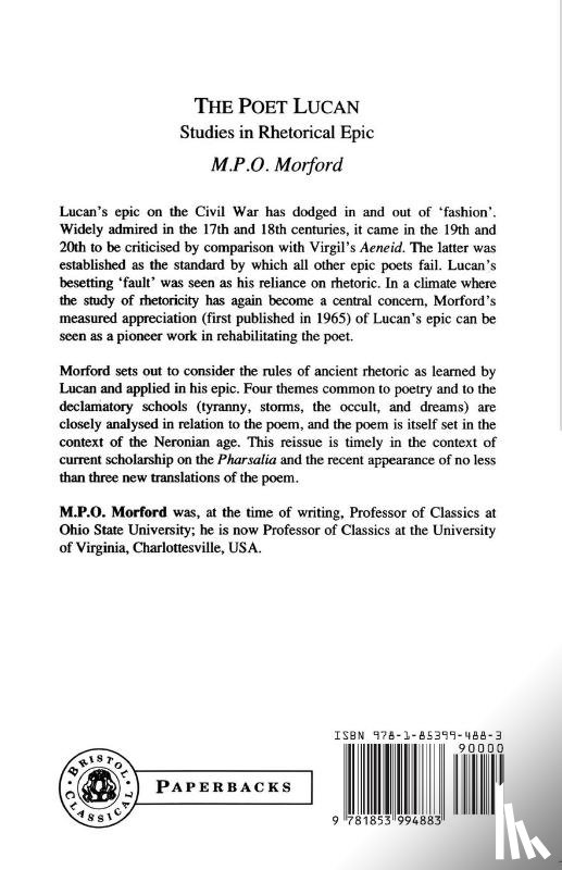 Morford, Mark P. O. - The Poet Lucan