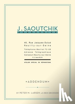 Larsen, Peter M, Erickson, Ben - J. Saoutchik Carrossier